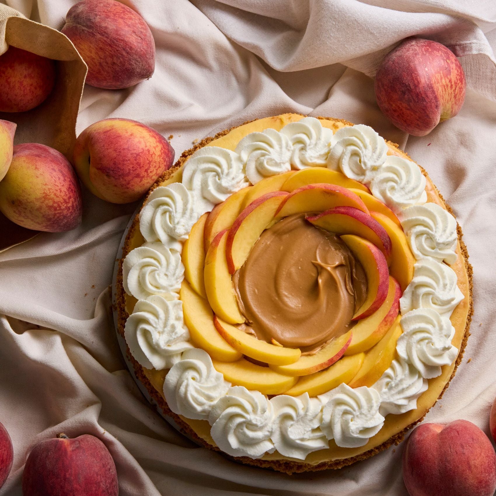 Father's Day Special: Peach Bourbon Cheesecake