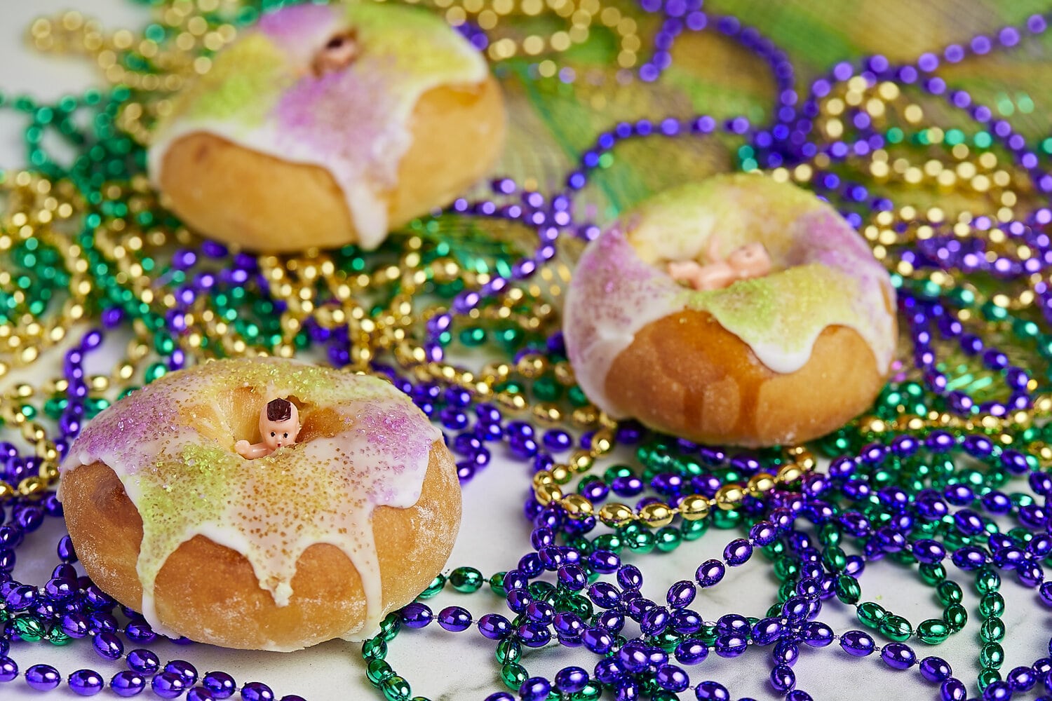 Tiny King Cakes + Crawfish and Shrimp Pot Pies = Big Fat Tuesday!