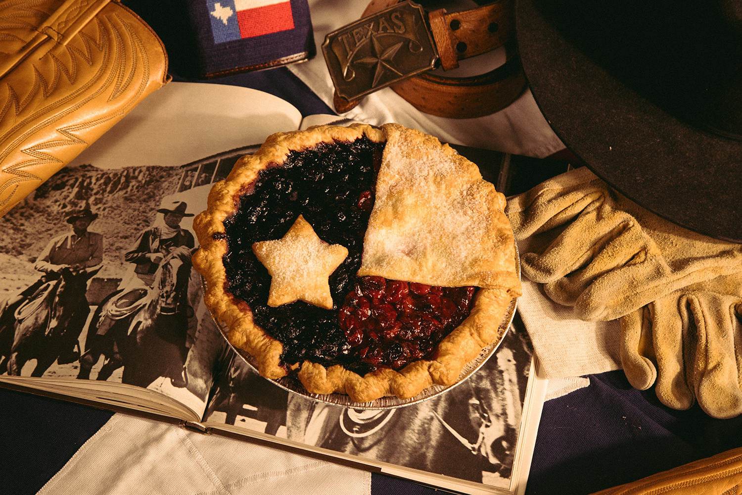 9" Texas Flag Pie