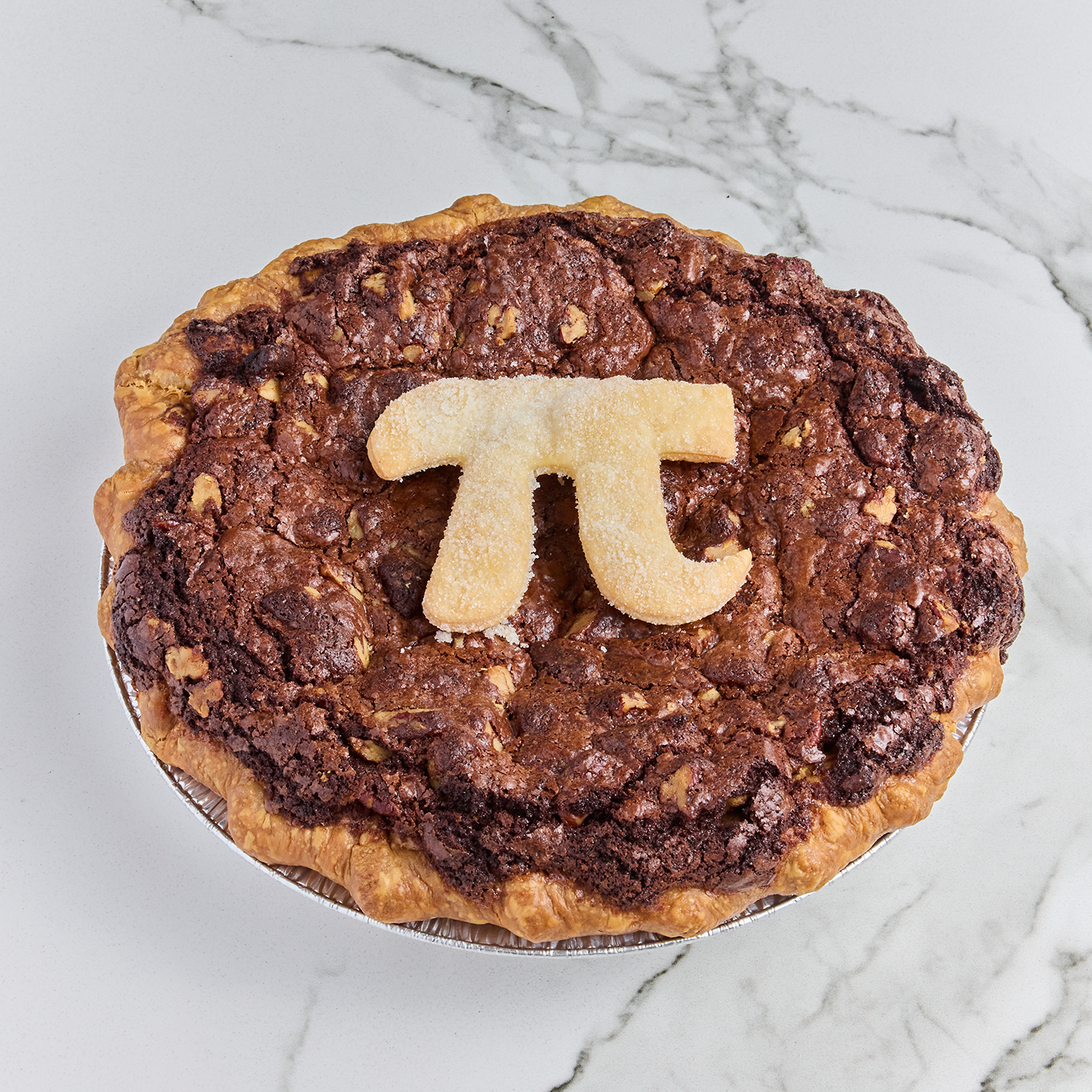 Pi Day: 9" Texas Two Step Pecan Brownie Pie